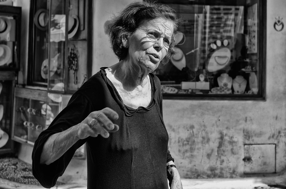 2012: The Lady from the Panama Hat Shop, Mykonos. Leica X2